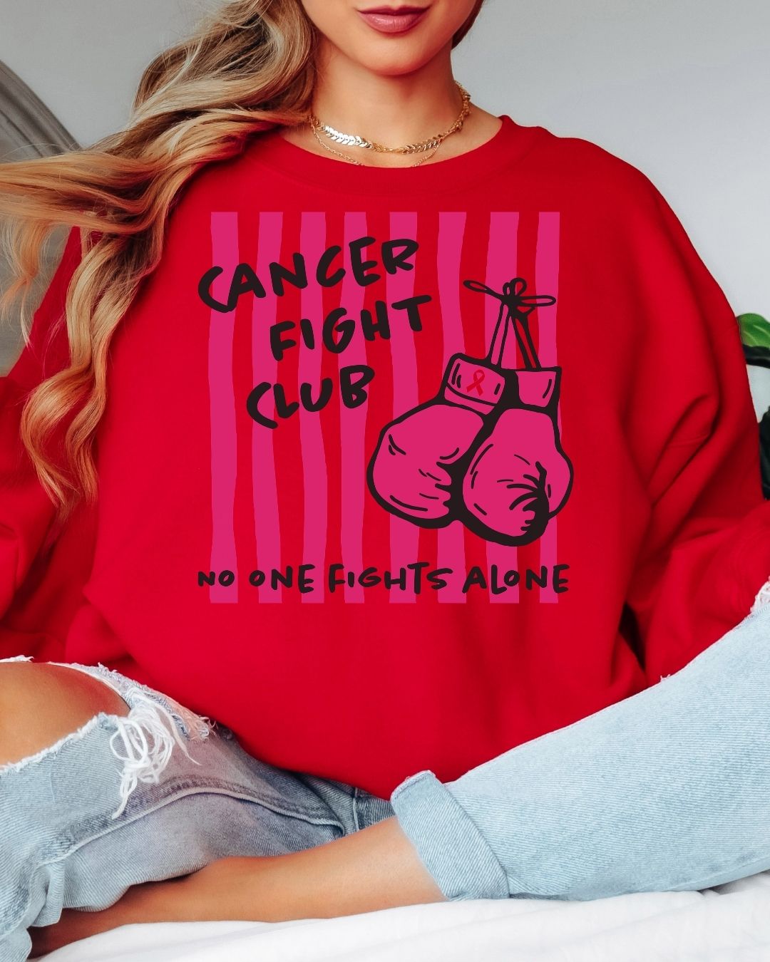 Cancer Fight Club Tee or Crew Sweatshirt