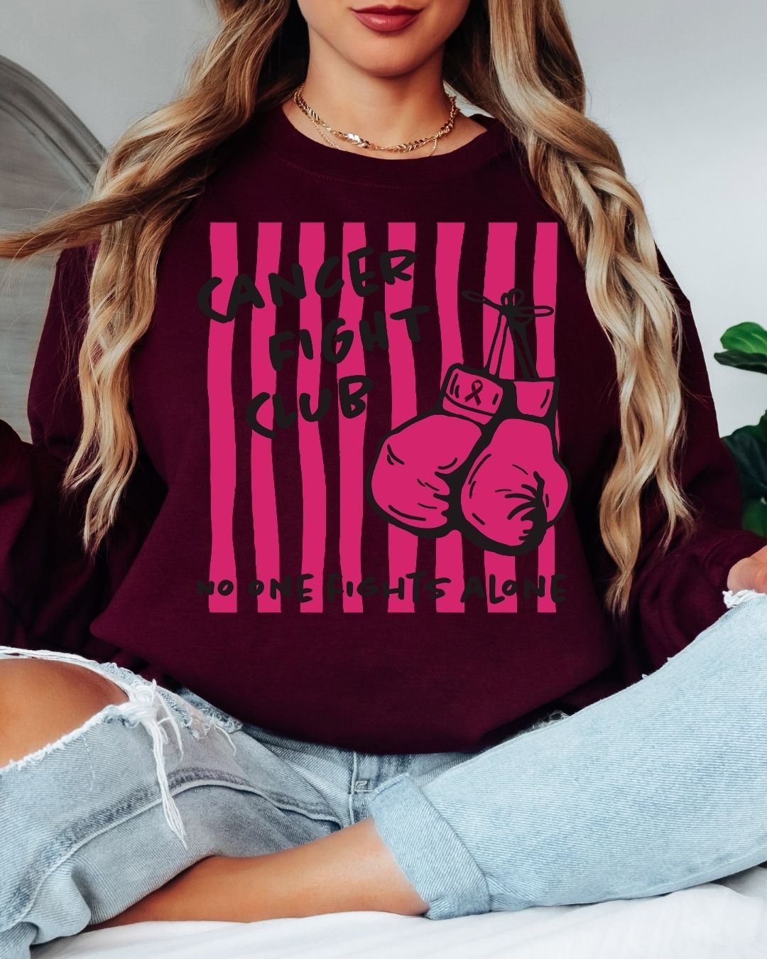 Cancer Fight Club Tee or Crew Sweatshirt