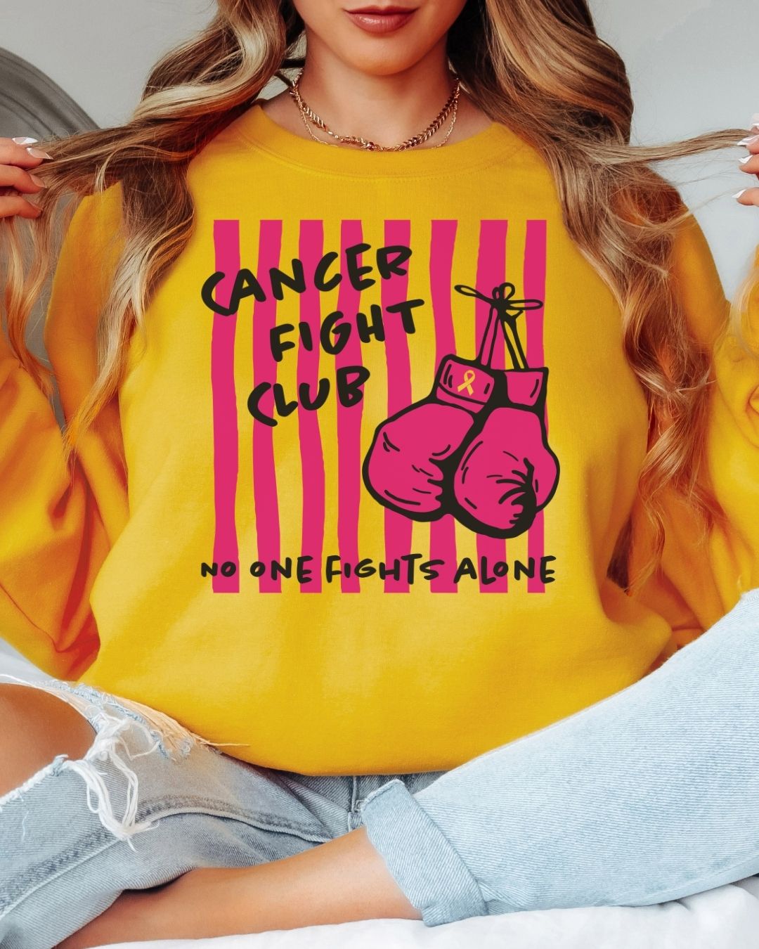 Cancer Fight Club Tee or Crew Sweatshirt