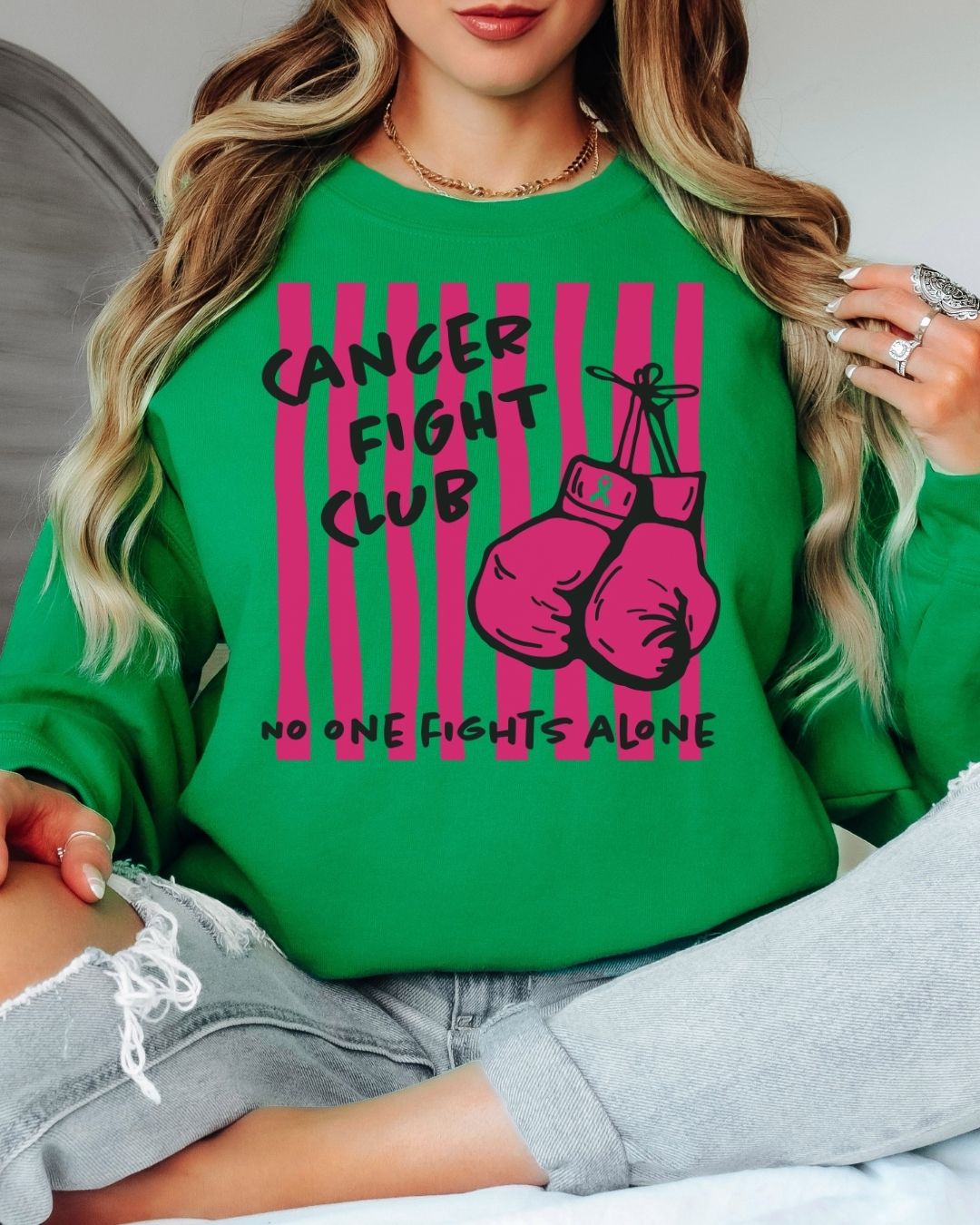 Cancer Fight Club Tee or Crew Sweatshirt