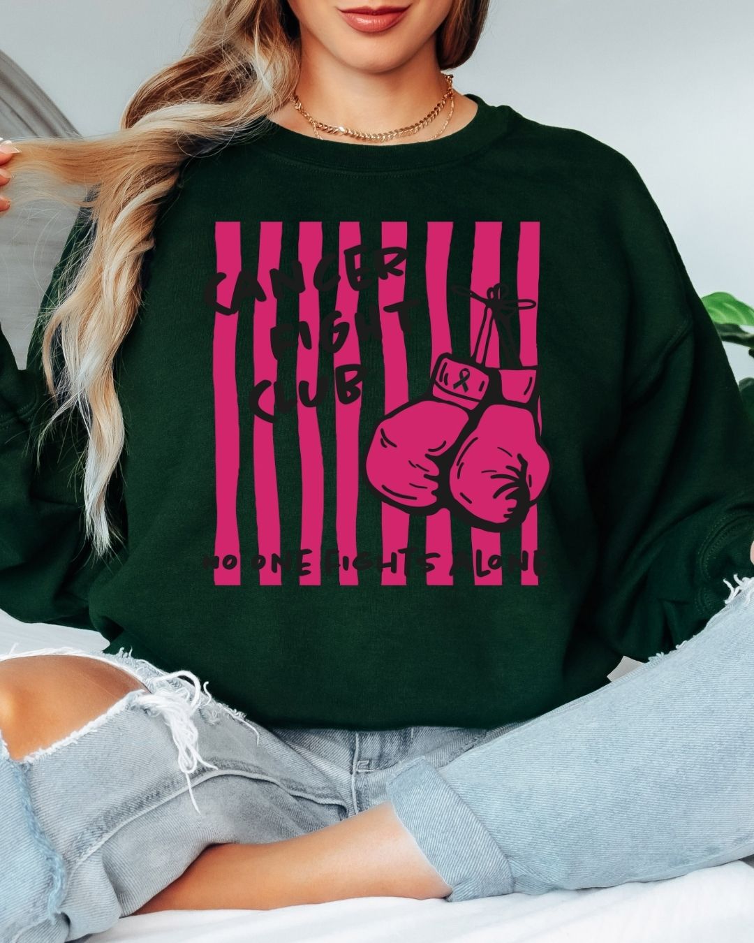 Cancer Fight Club Tee or Crew Sweatshirt