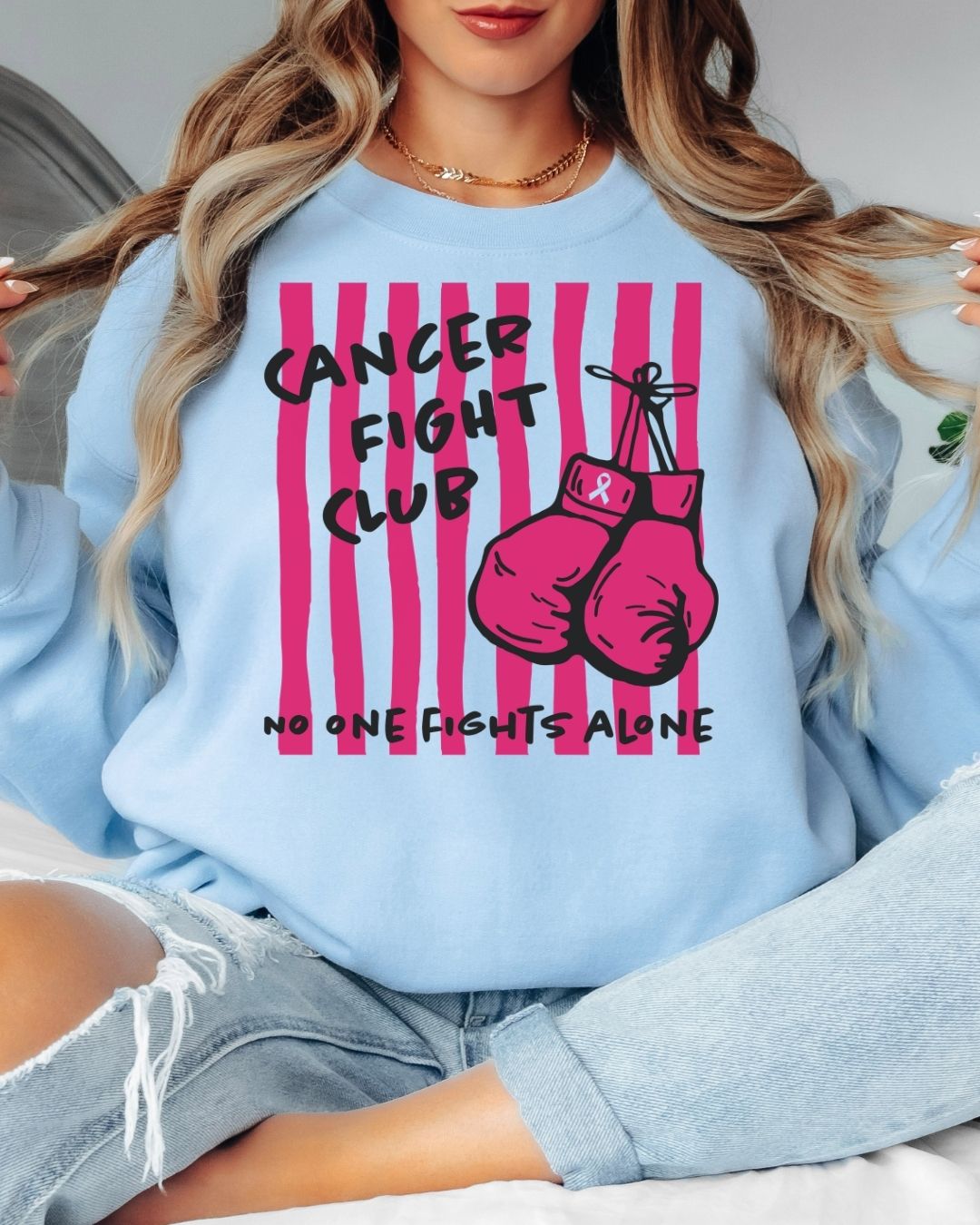 Cancer Fight Club Tee or Crew Sweatshirt