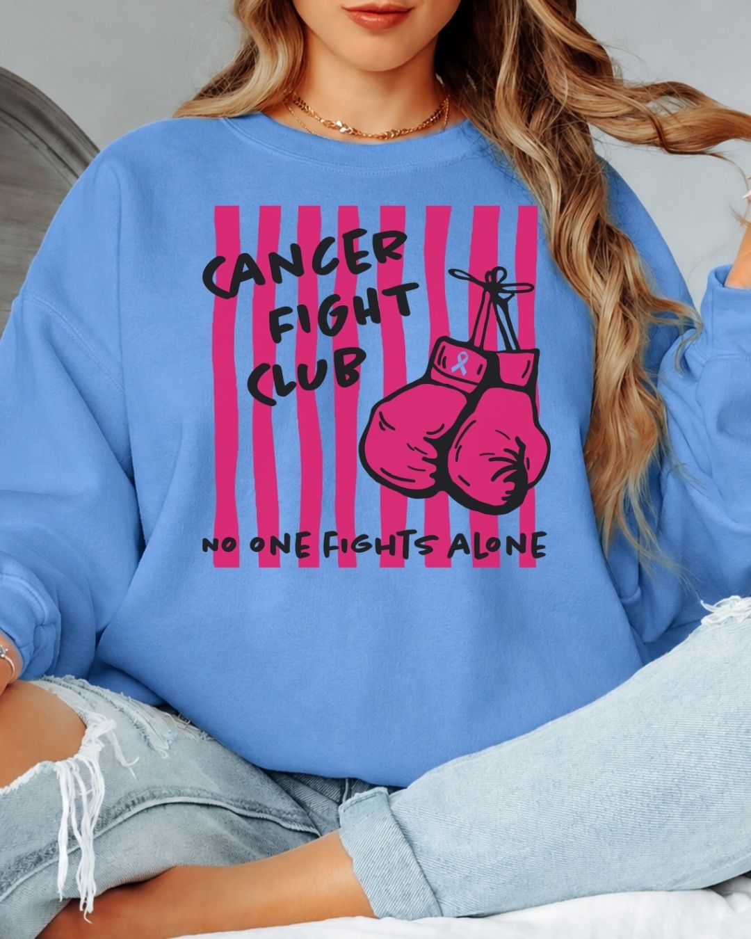 Cancer Fight Club Tee or Crew Sweatshirt
