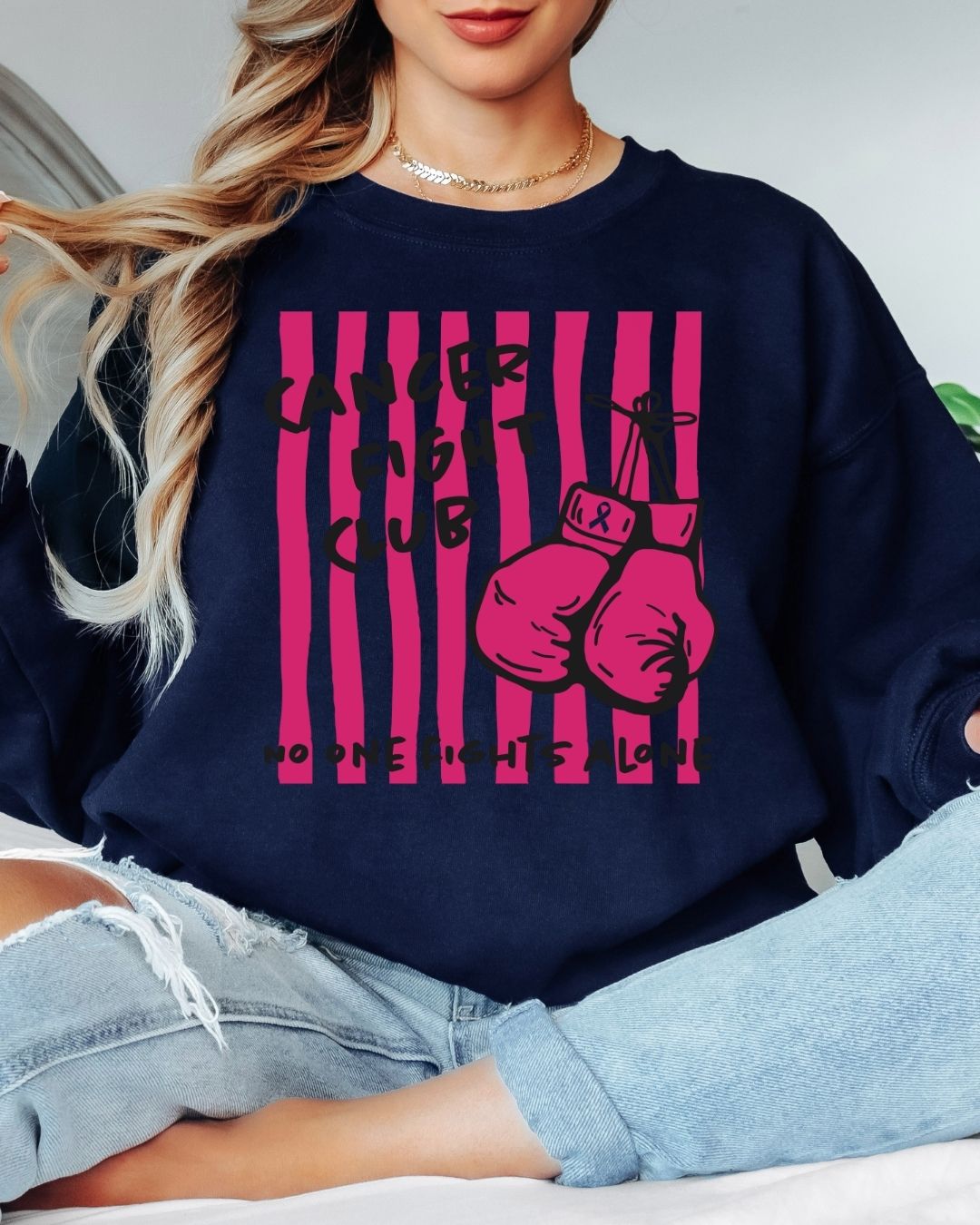 Cancer Fight Club Tee or Crew Sweatshirt