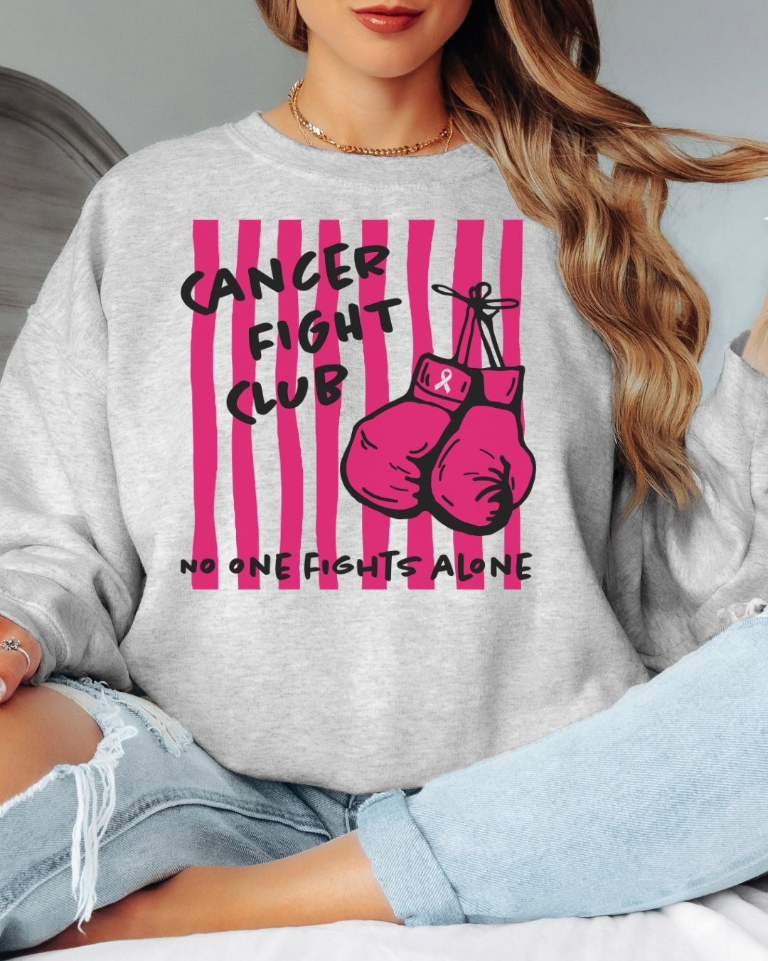 Cancer Fight Club Tee or Crew Sweatshirt