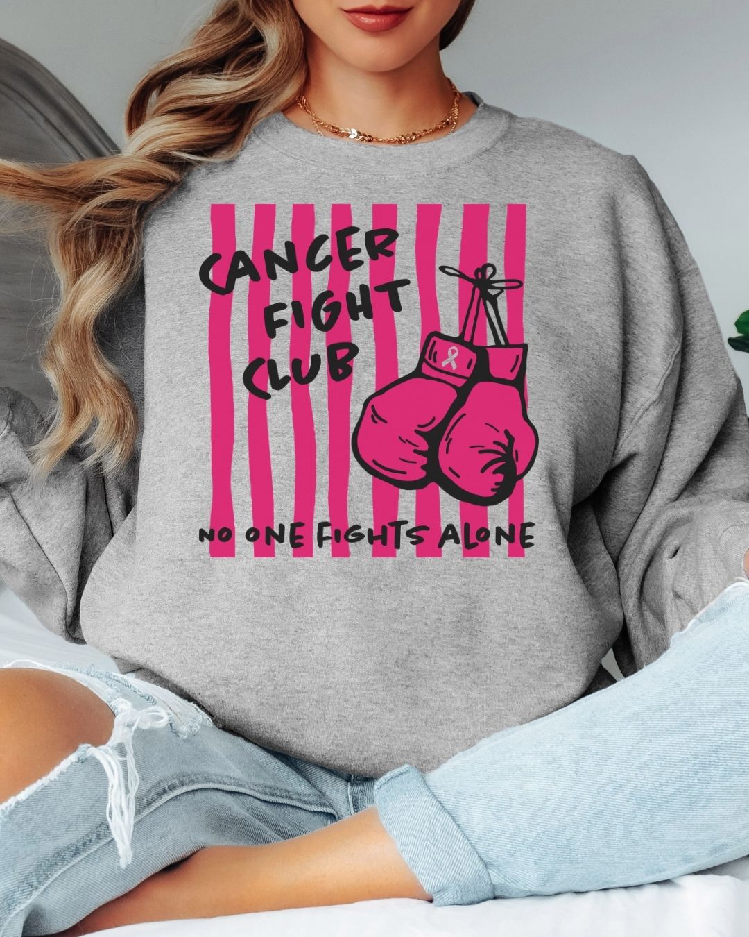 Cancer Fight Club Tee or Crew Sweatshirt