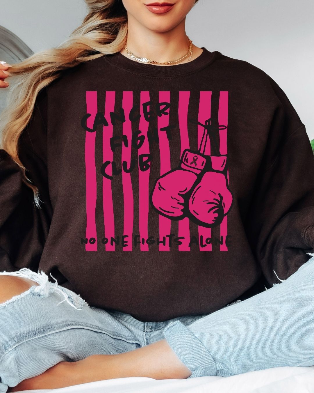 Cancer Fight Club Tee or Crew Sweatshirt