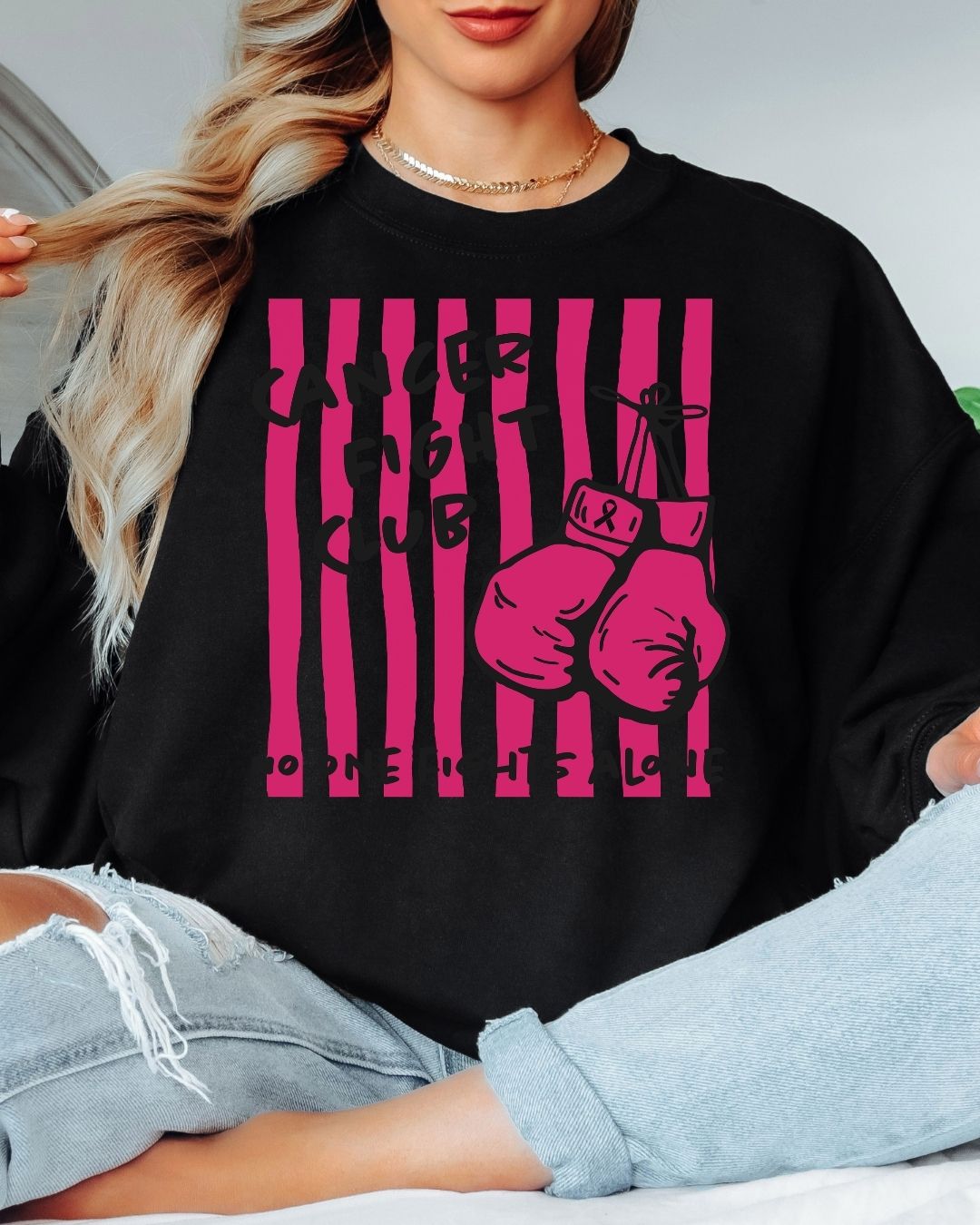 Cancer Fight Club Tee or Crew Sweatshirt
