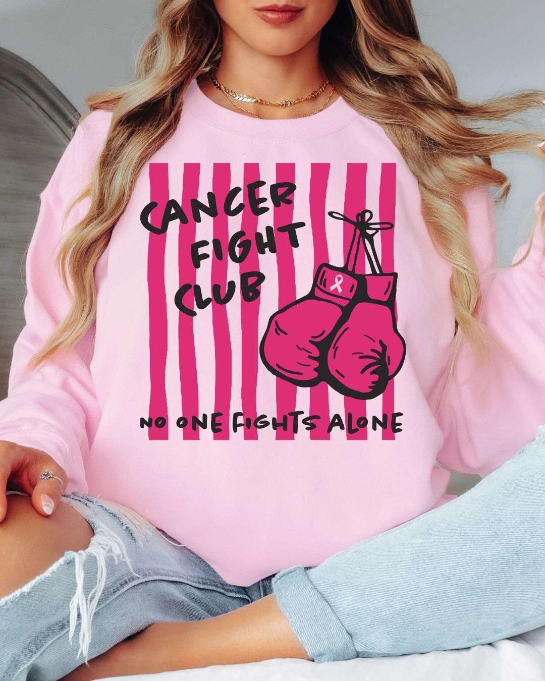 Cancer Fight Club Tee or Crew Sweatshirt