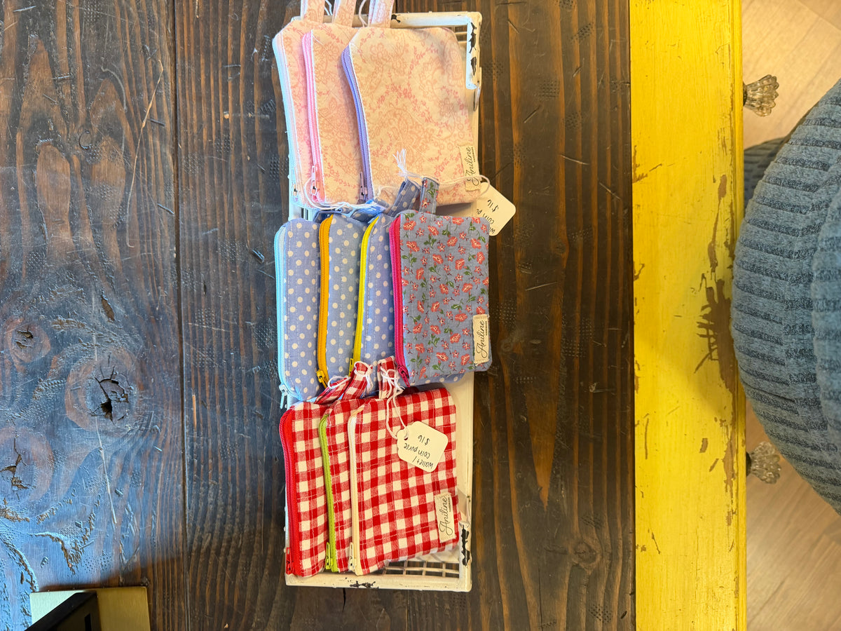 Aniline Assorted Hand-Made Coin Purses/Wallets