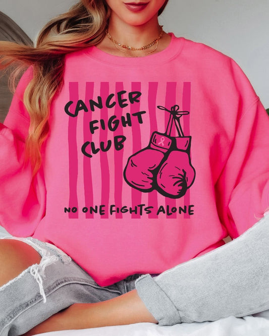 Cancer Fight Club Tee or Crew Sweatshirt
