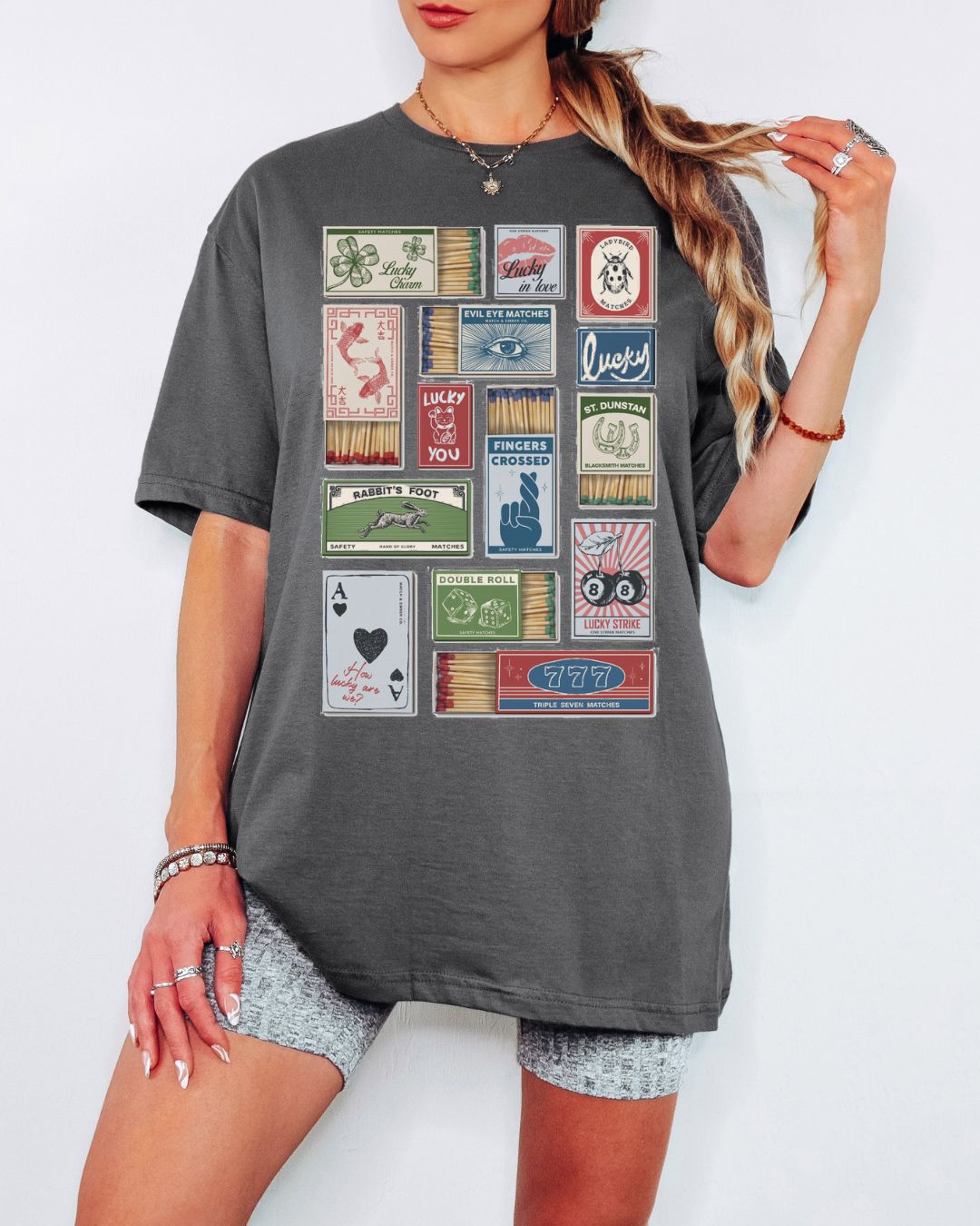 Lucky Matchbox Collage tee - color option