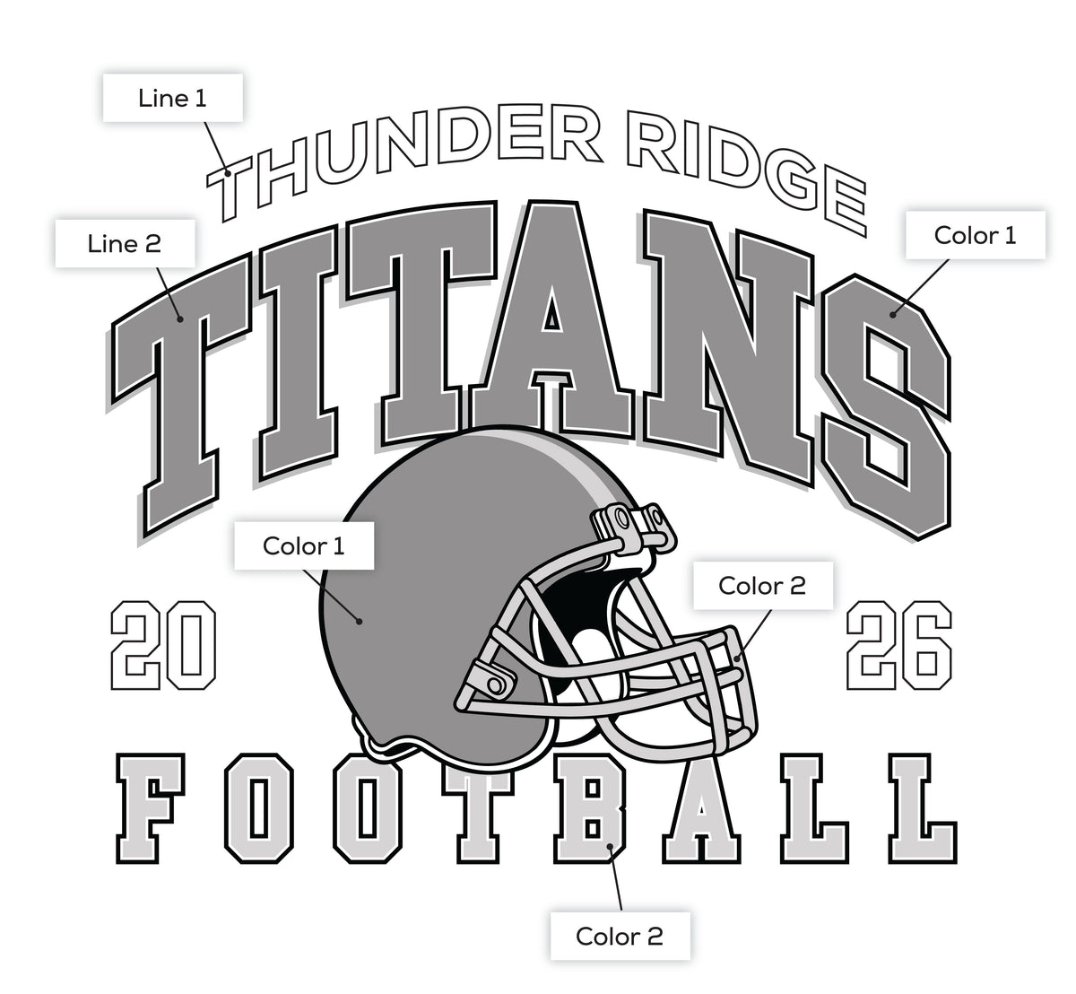 Custom Vintage Sports Tee, Crew Sweatshirt or Hoodie