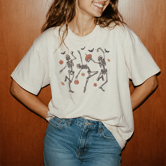 Dancing Skeletons Tee or Crew Sweatshirt