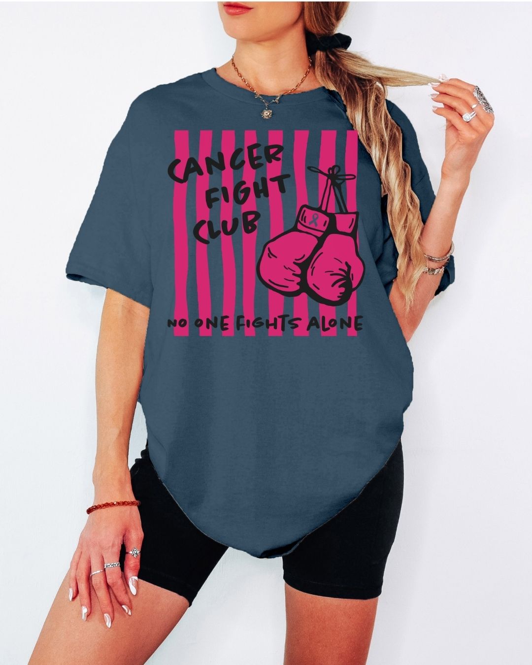 Cancer Fight Club Tee or Crew Sweatshirt