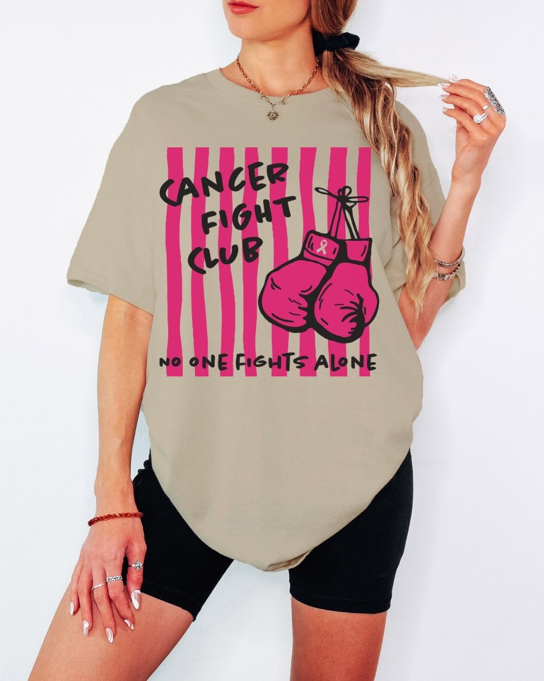 Cancer Fight Club Tee or Crew Sweatshirt