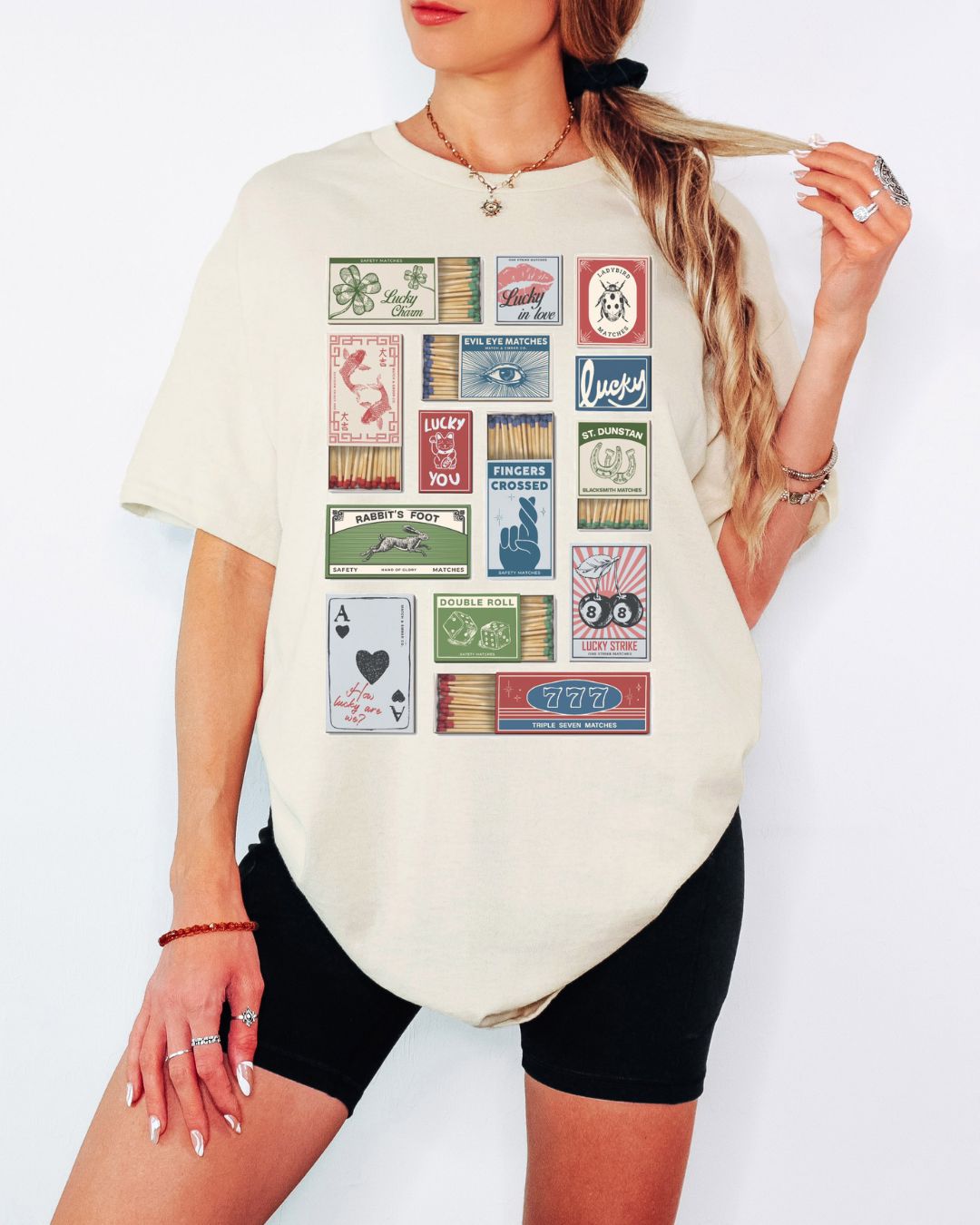 Lucky Matchbox Collage tee - color option
