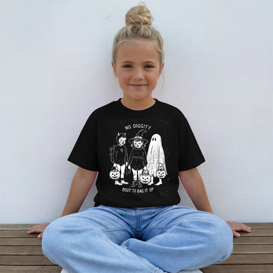 No Diggity Bout to Bag It Up Youth Tee