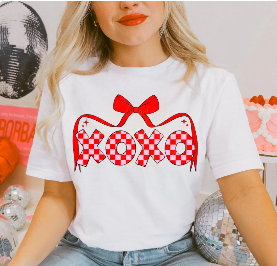 XOXO Bow T-Shirt or Crew Sweatshirt