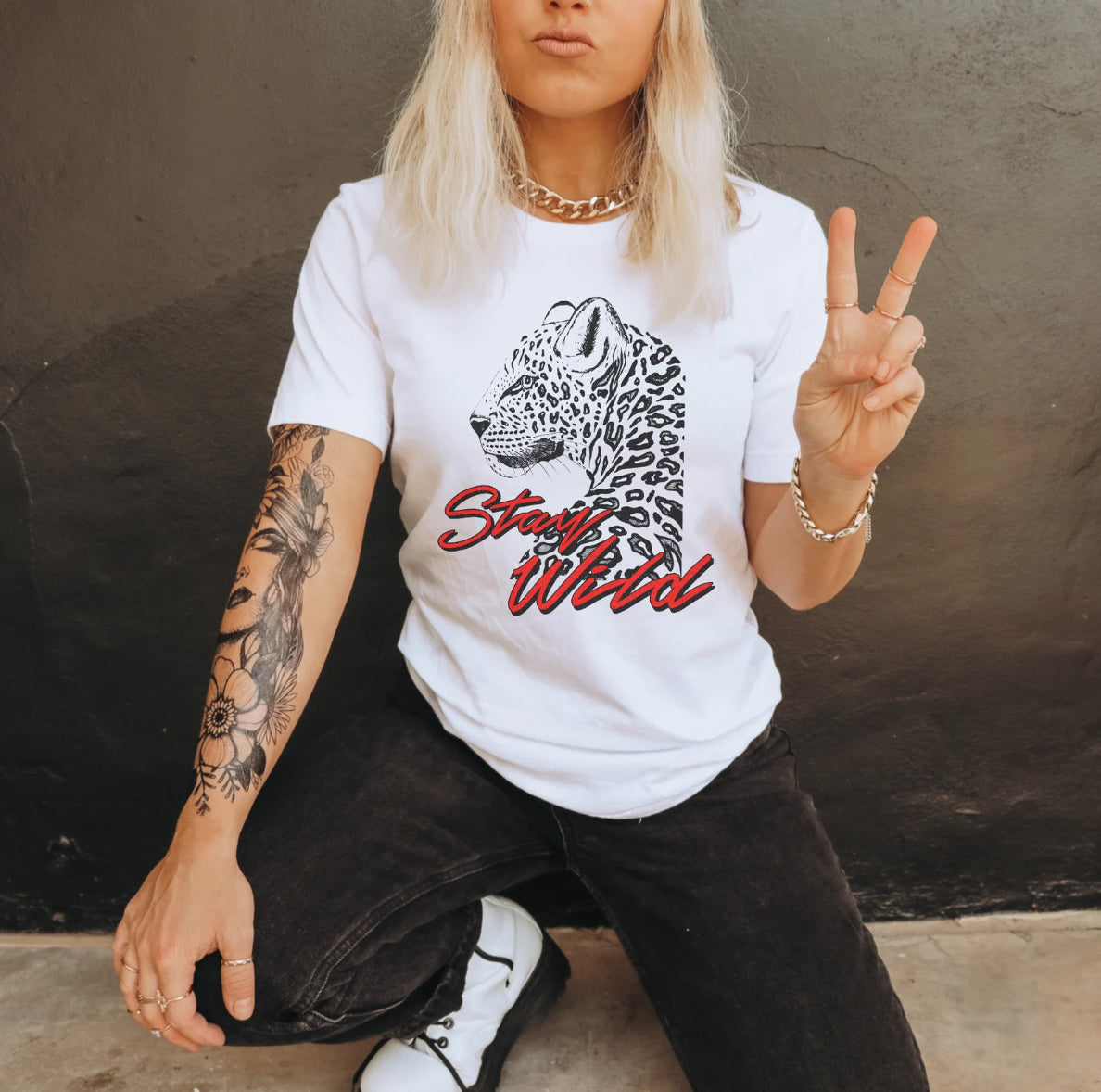 Stay Wild T-Shirt or Crew Sweatshirt
