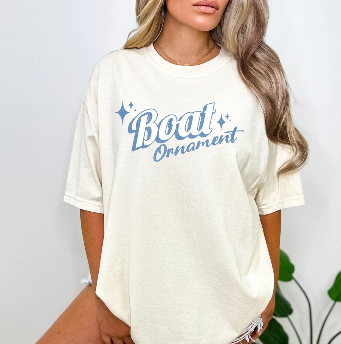 Boat Ornament T-Shirt or Crew Sweatshirt