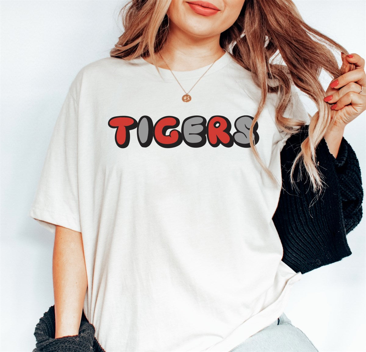 Personalized Bubble Letter Sports Tees