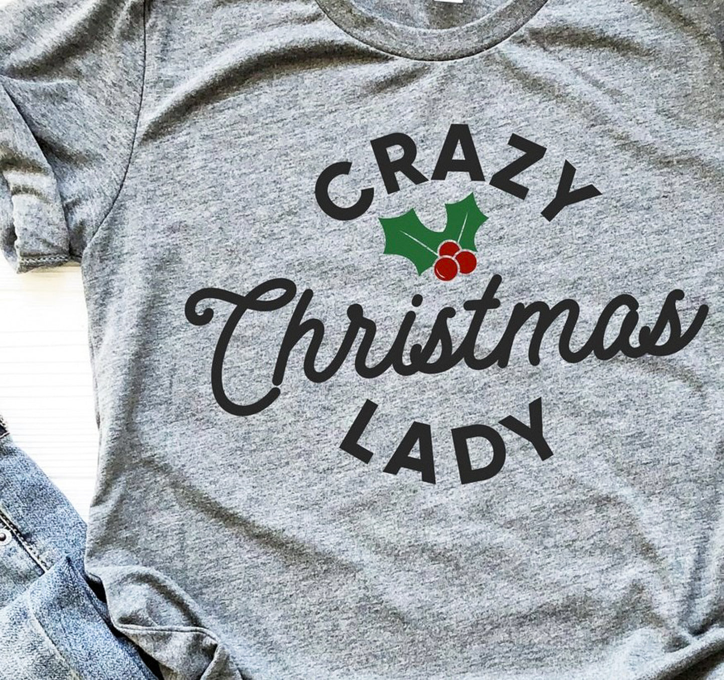 Crazy Christmas Lady Tee