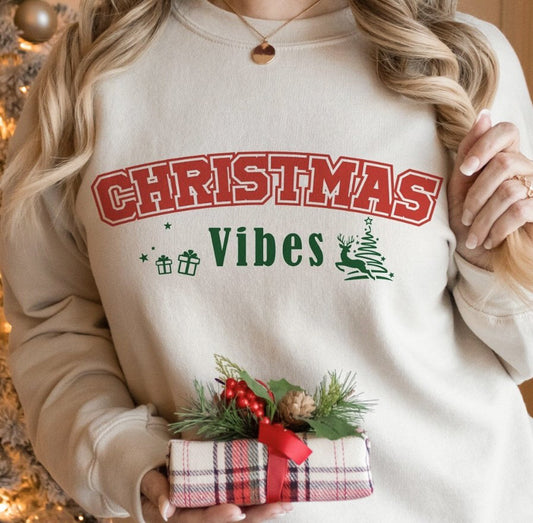 Christmas Vibes Crew Sweatshirt