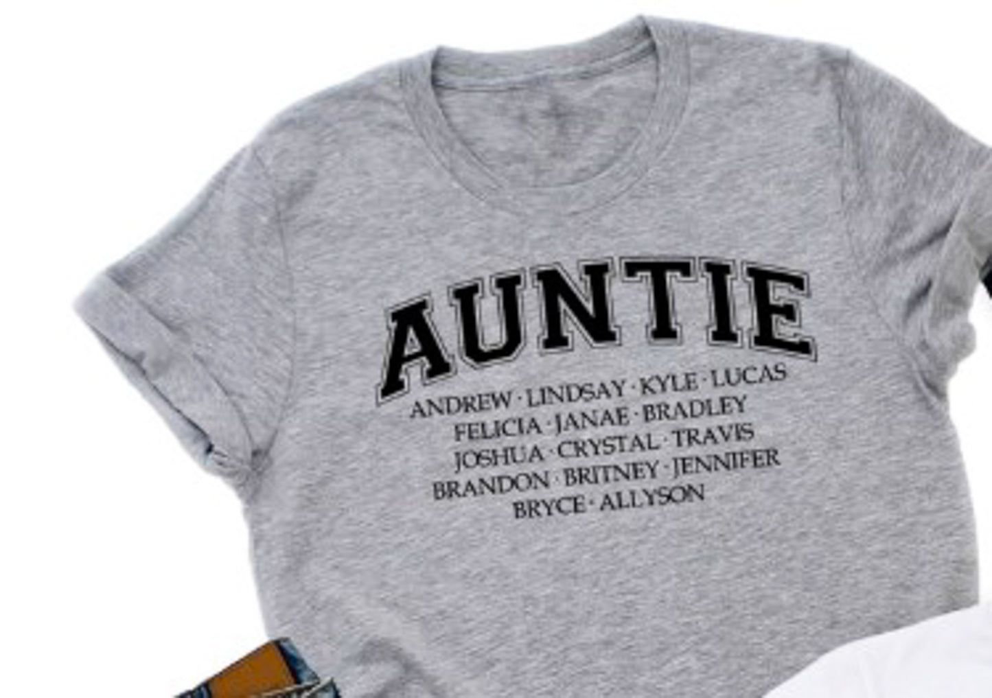 Custom Mom Collegiate Style Tees, Sweatshirts and Hoodies