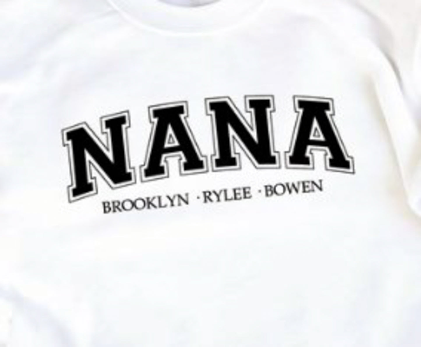 Personalized *Mom Collegiate Crew Sweatshirts