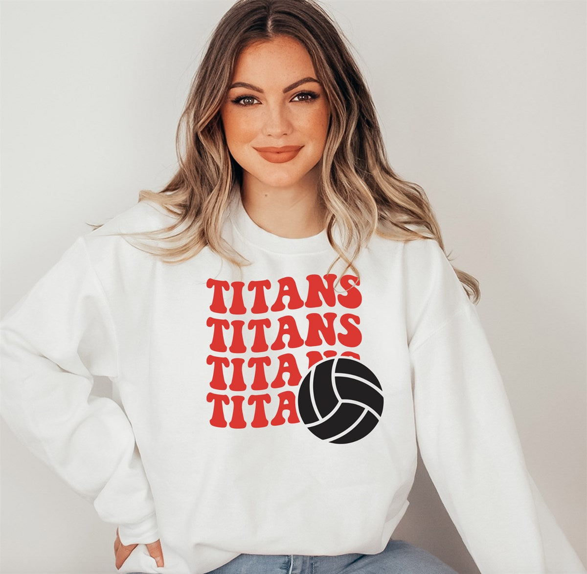 Custom Team/Sports Stacked Crew Sweaters