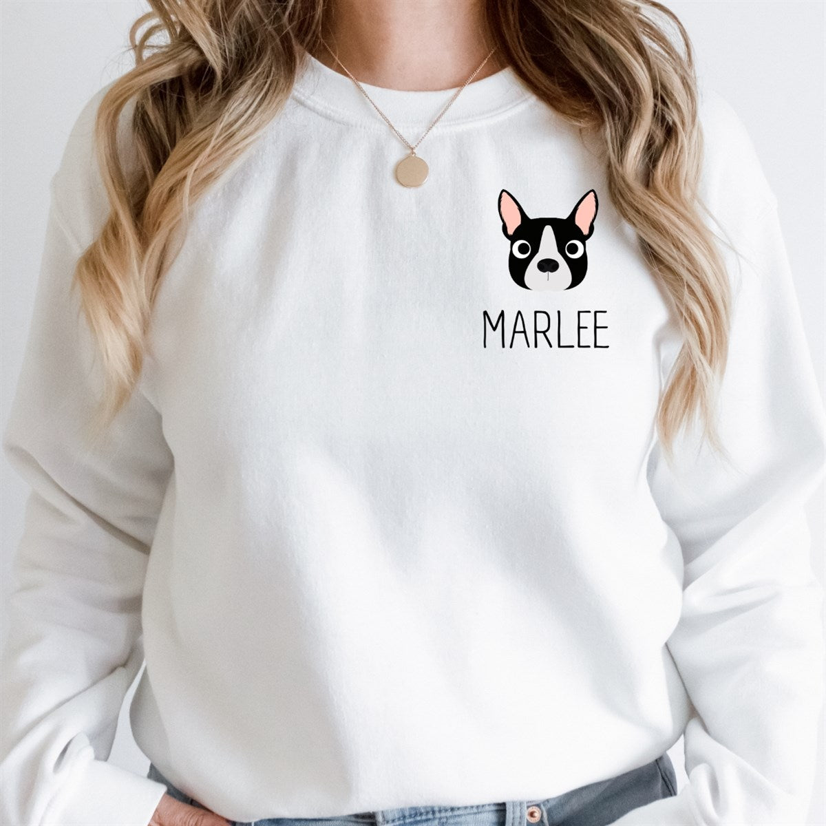 Custom Dog Mom T-Shirt or Crew Sweatshirt