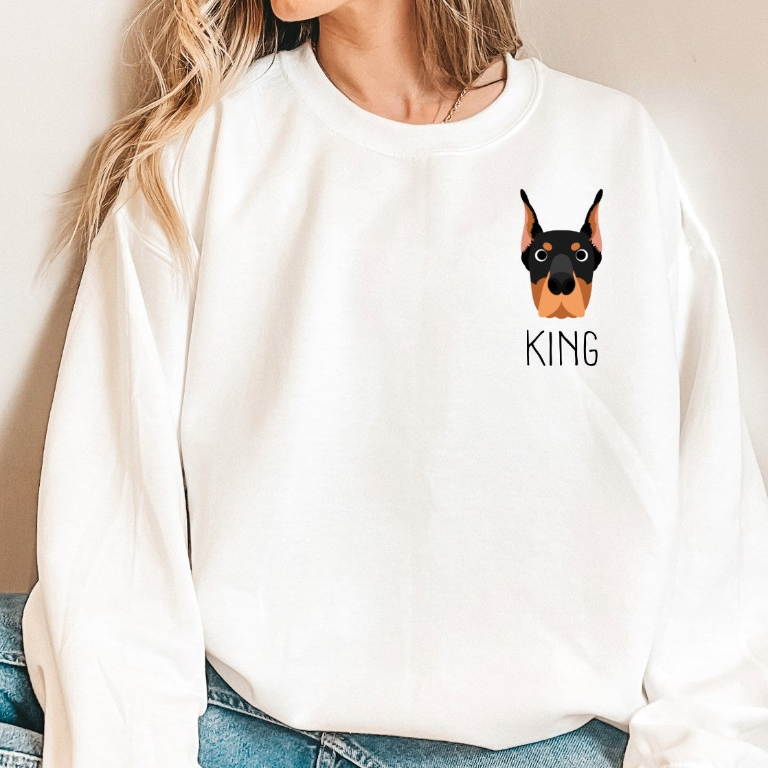 Custom Dog Mom T-Shirt or Crew Sweatshirt