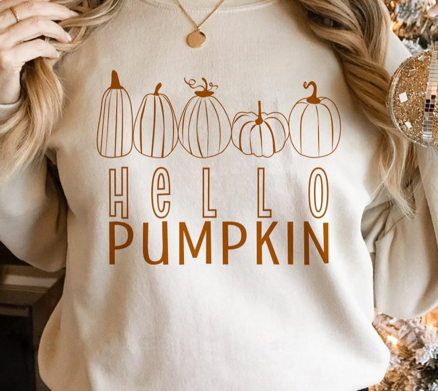 Hello Pumpkin Crew Sweatshirt