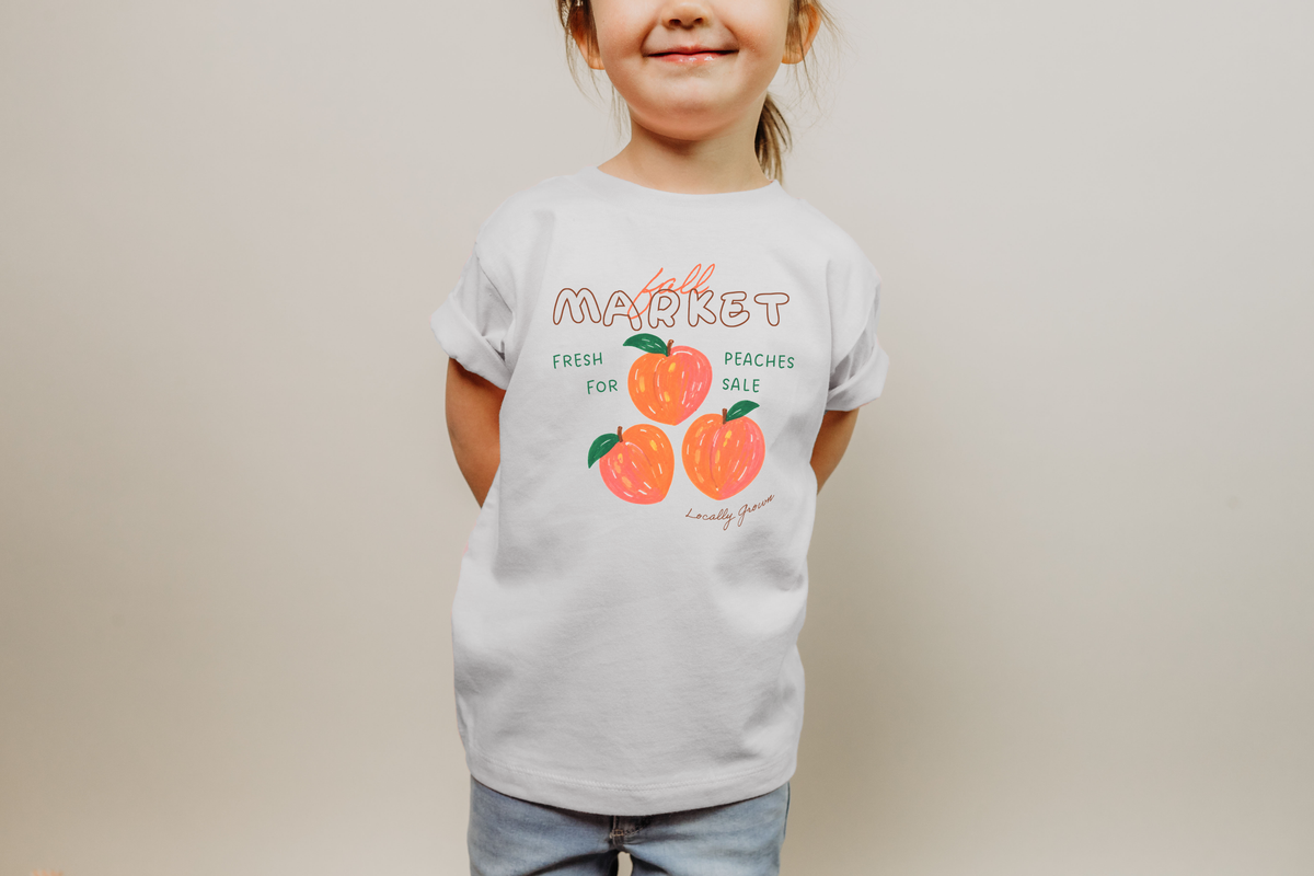 Fall Market Peaches - toddler tee