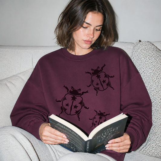 Ladybug Stars Tee or Crew Sweatshirt