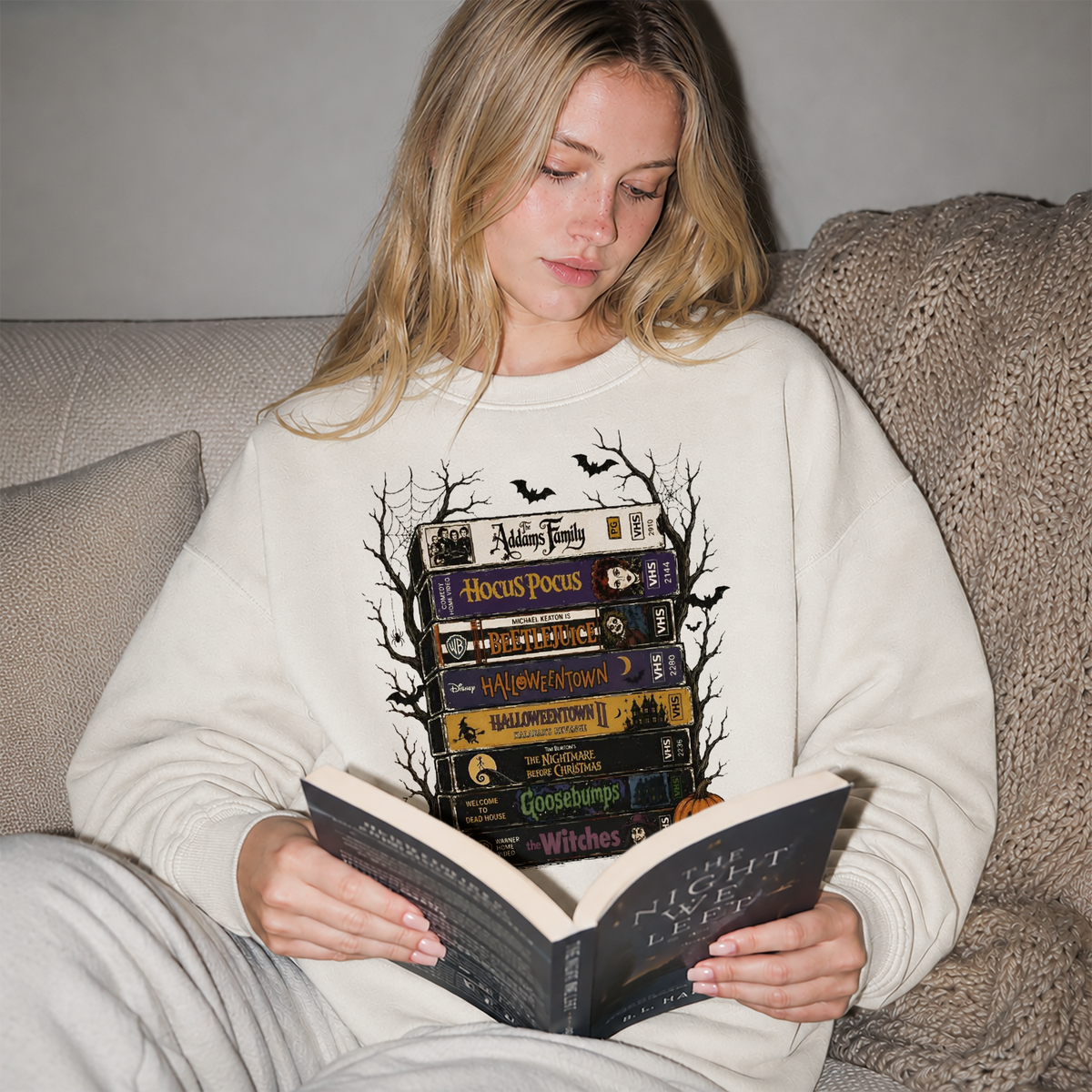VHS Horror Movies Tee or Crew Sweatshirt