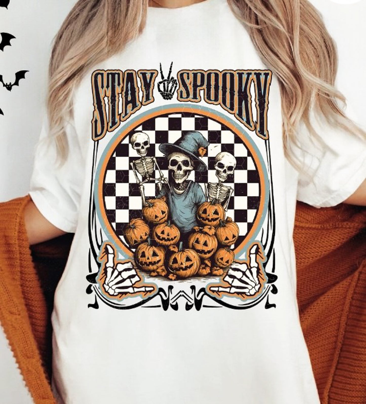 Stay Spooky Skeletons & Jack-O-Lanterns Tee