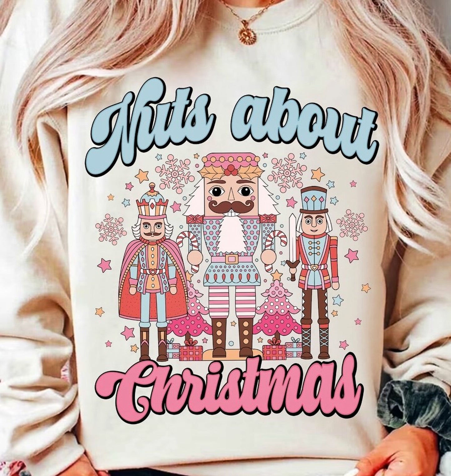 Nuts About Christmas Nutcracker Crew Sweatshirt