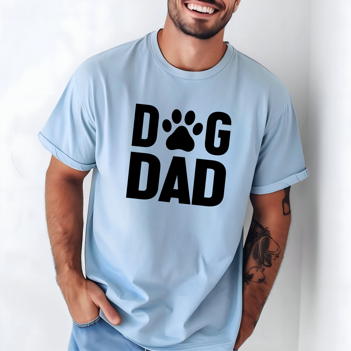 Dog Dad T-Shirt or Crew Sweatshirt