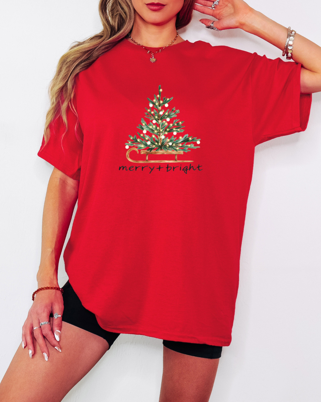 Merry & Bright Tee or Crew Sweatshirt
