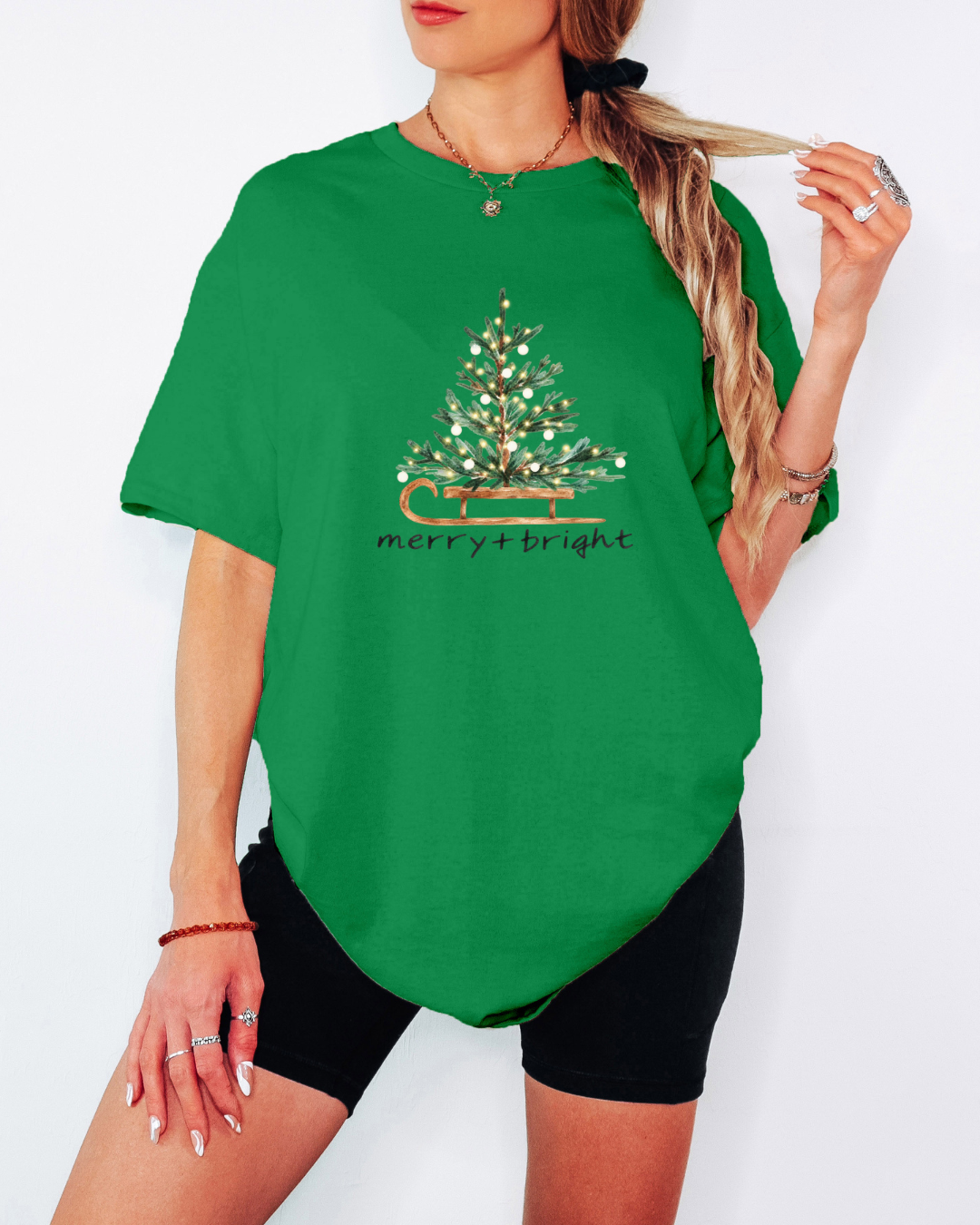 Merry & Bright Tee or Crew Sweatshirt