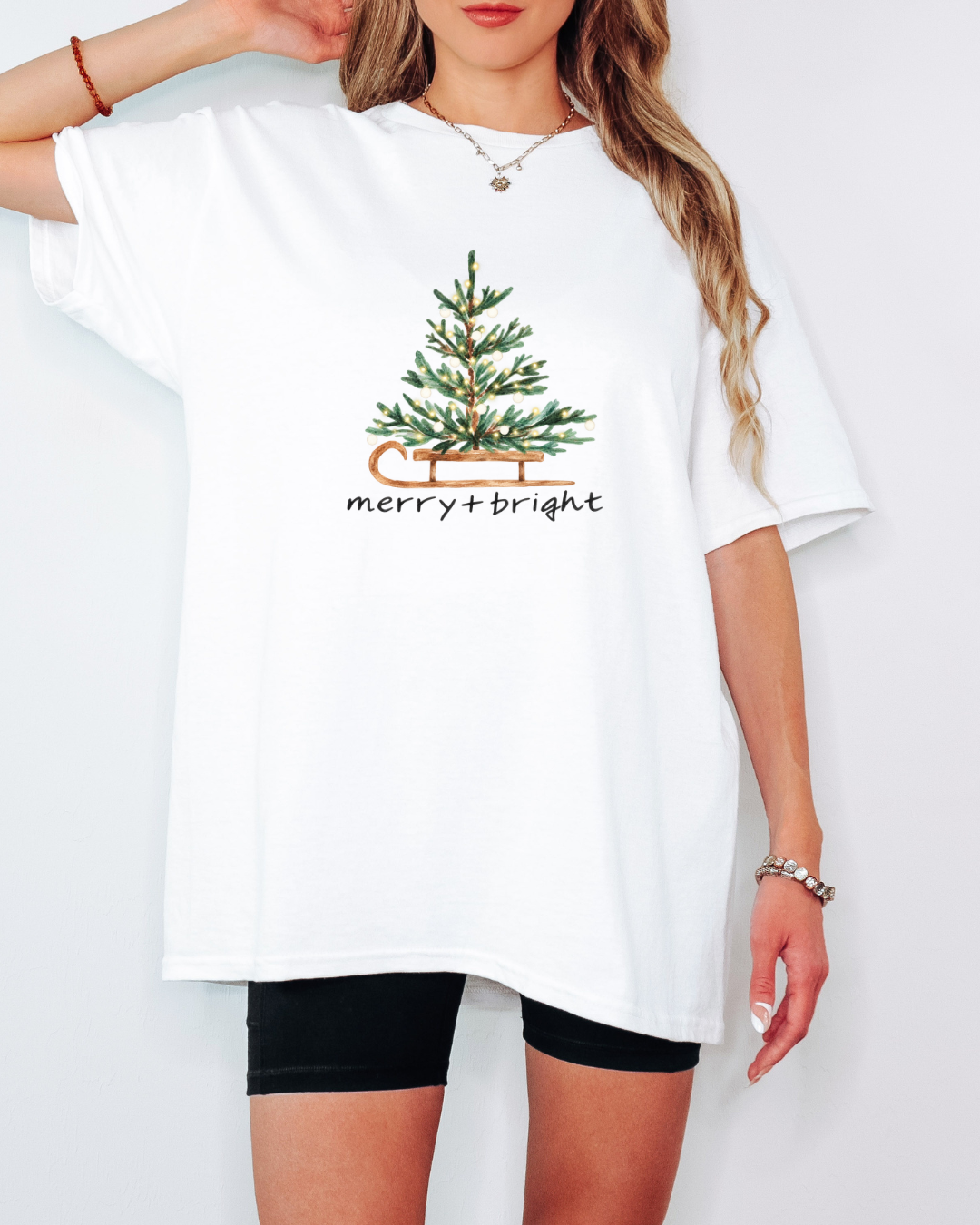 Merry & Bright Tee or Crew Sweatshirt