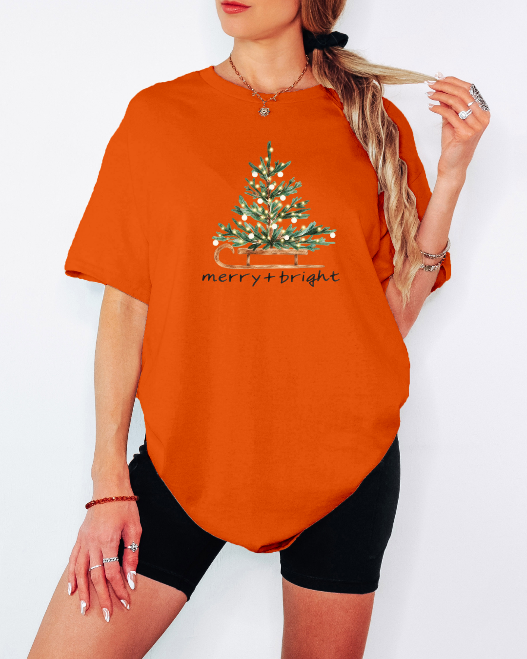 Merry & Bright Tee or Crew Sweatshirt