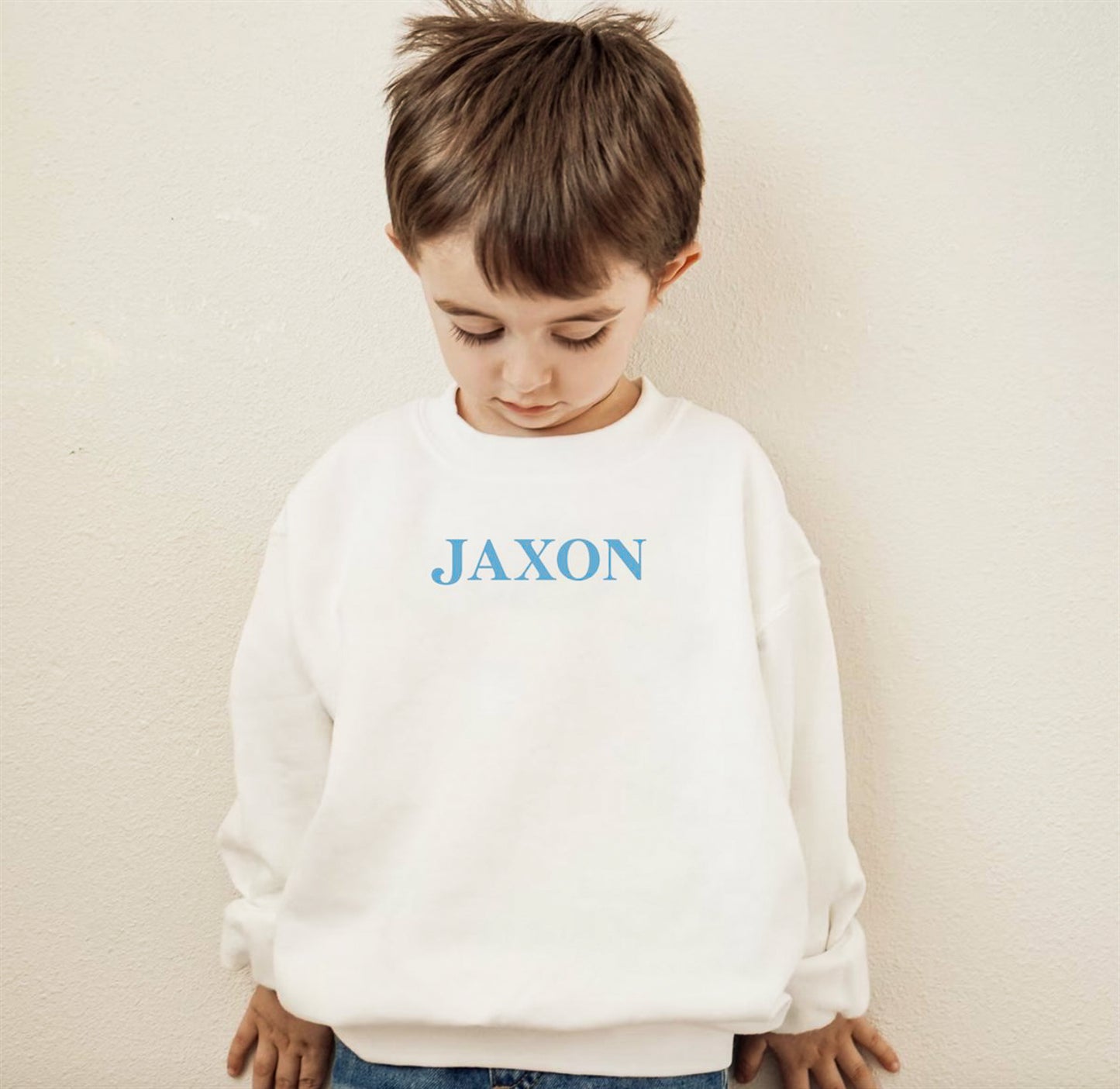 Custom Vintage Kids Name Crew Sweatshirts