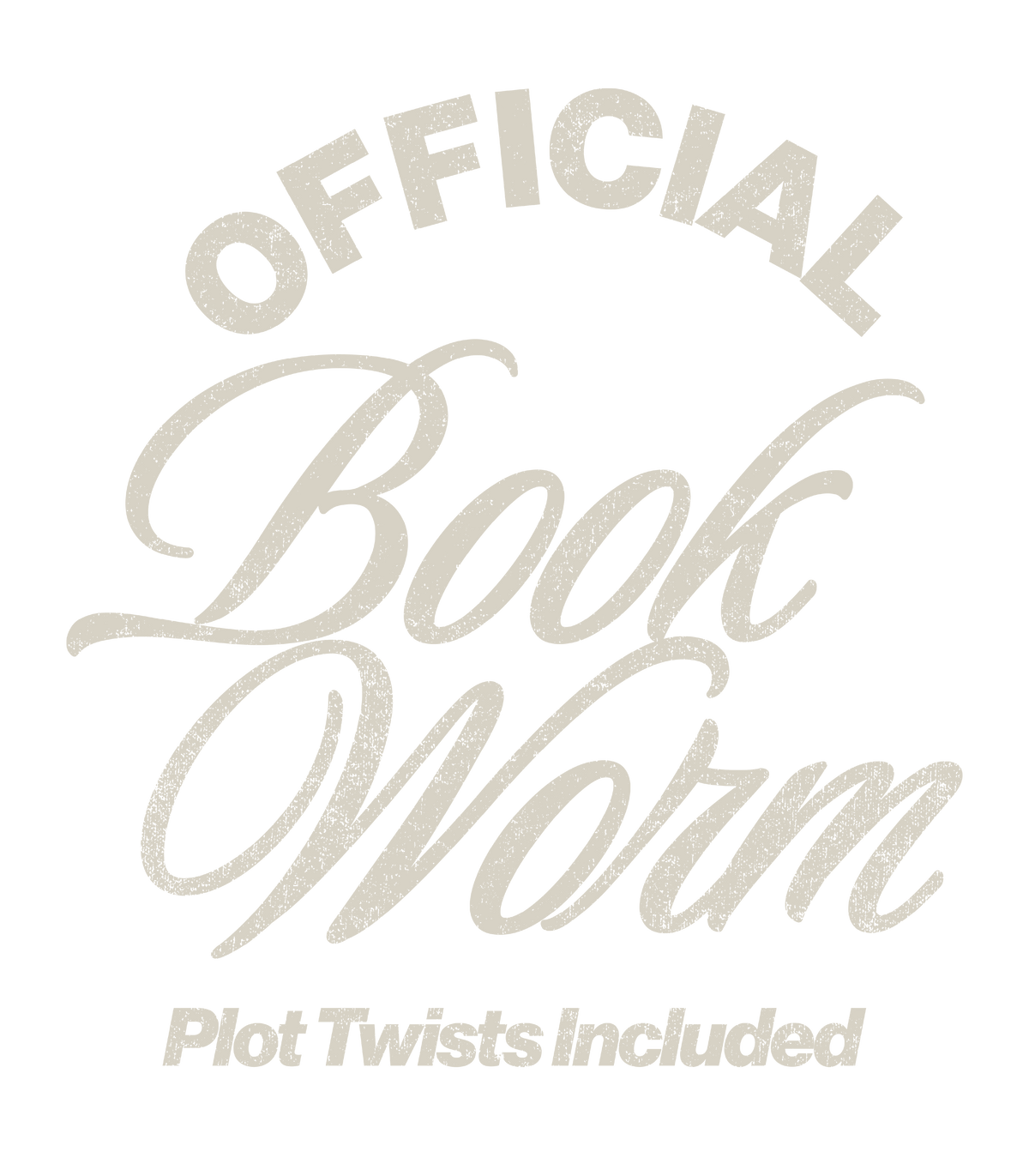 Official Book Worm Tee or Crew Sweatshirt