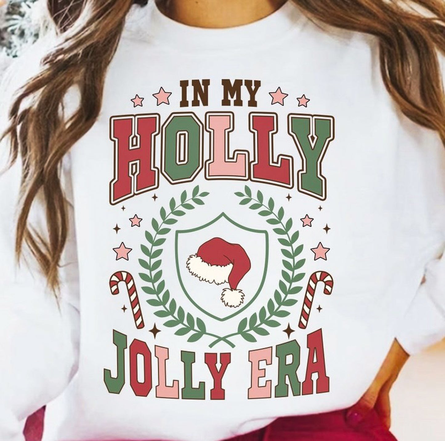 In My Holly Jolly Era Crew Sweatshirt