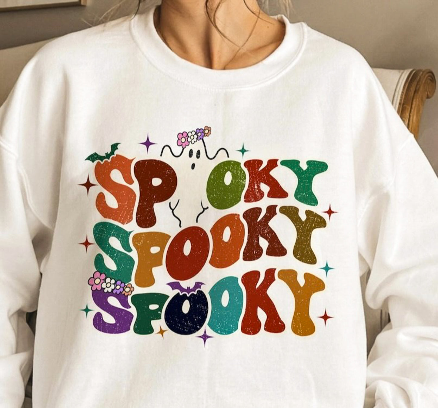 Spooky Spooky Spooky Crew Sweatshirt