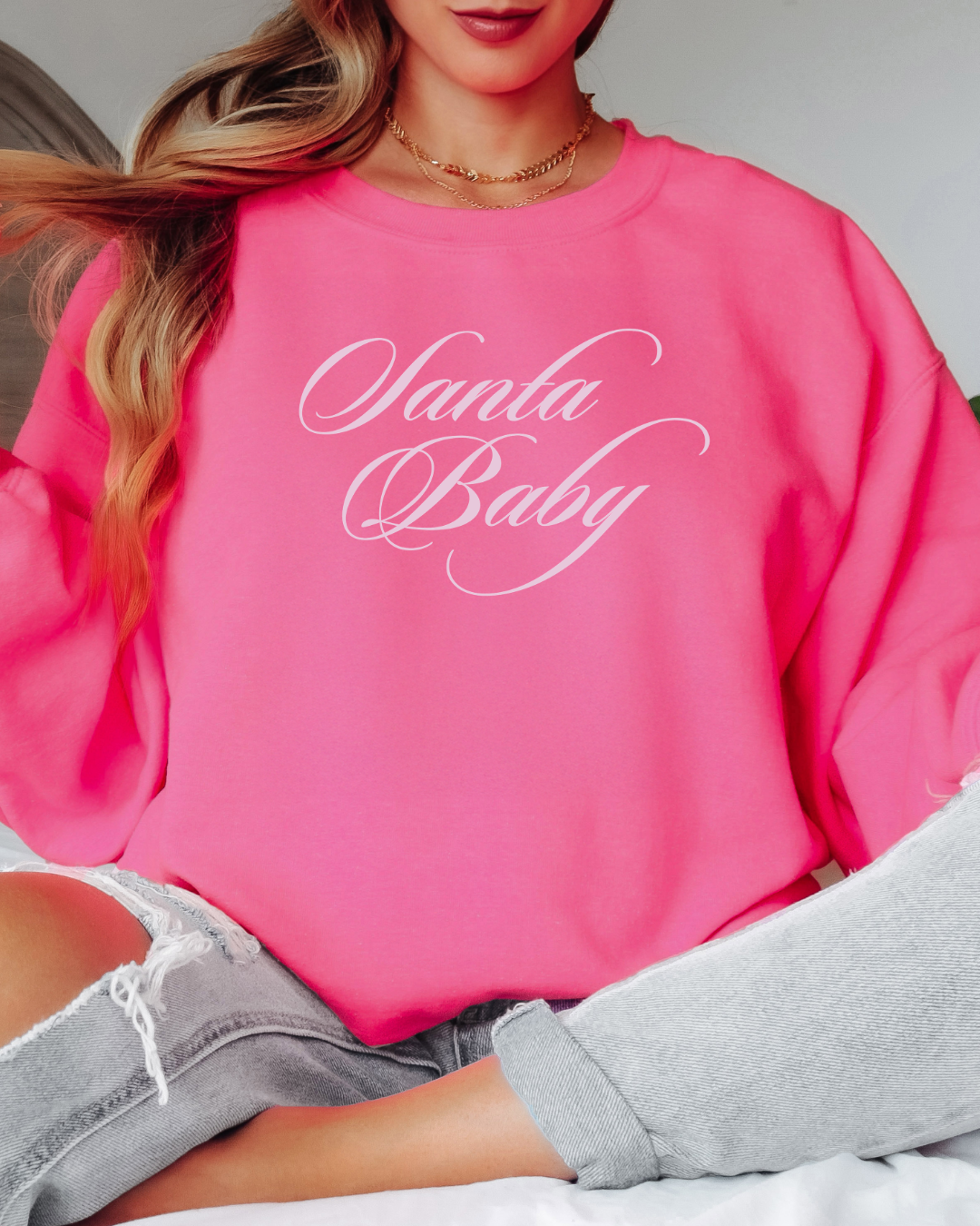 Santa Baby Tee or Crew Sweatshirt