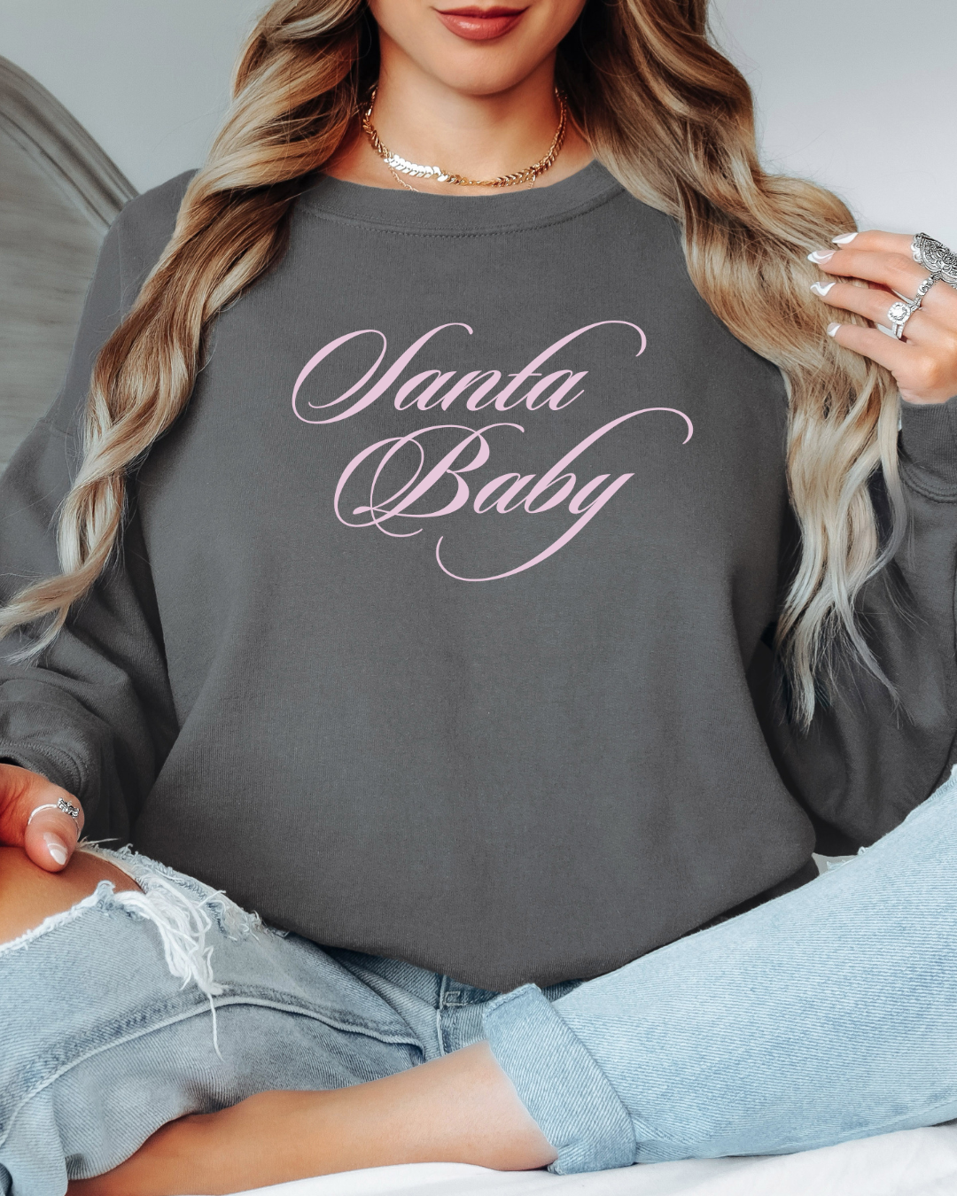 Santa Baby Tee or Crew Sweatshirt